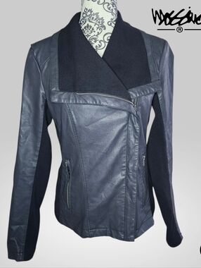 MOSSIMO Faux Leather Moto Jacket - Small